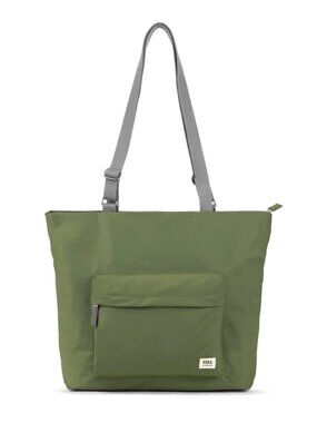 ORI London Trafalgar Recycled Nylon Tote Bag Avocado Olive Green Medium